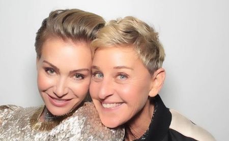 Ellen DeGeneres and Portia were dating other people when they fell for each other.